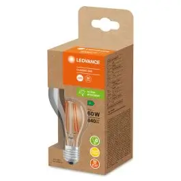 Tijdelijk Beschikbaar LEDVANCE LED CLASSIC A ENERGY EFFICIENCY A S 4W 830 Clear E27