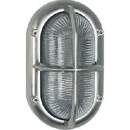 KS Verlichting NAUTIC3 NIKKEL LED uitwisselbaar wandlamp 26x19cm - 40W - IP44 Favoriet