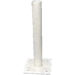 Koop Vandaag Belasdo Stalen lichtmast met voetplaat - 2000mm - ø 60mm