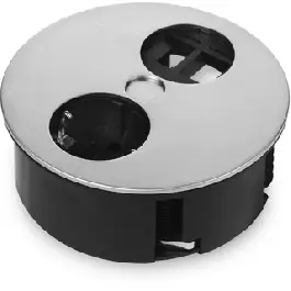 Authentiek Bachmann - inbouw stopcontacten - Twist - OCS I 1X230V+2XKEYSTONE - tafelcontadoos