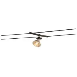 SLV COSMIC-lamphouder voor TENSEO-laagspanningskabelsysteem QR-C51 zwart 19x30cm - 35W - IP20 Origineel