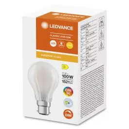 Topkwaliteit LEDVANCE LED CLASSIC A DIM CRI 90 S 100 11W 2700K B22d 10cm - IP20