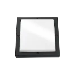 Direct Verzonden SG Bassi zwart 24x24cm - 690lm - 10W - 3000K - IP65