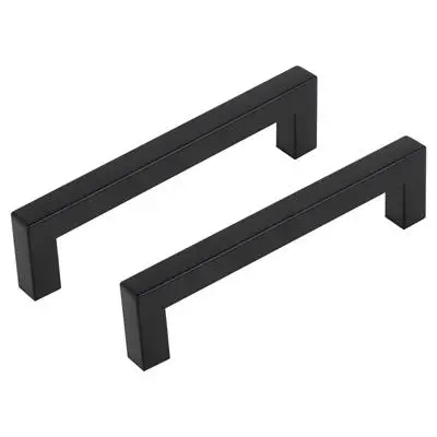 Budget Differnz meubelgreep vierkant mat zwart 128 mm