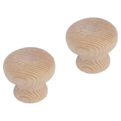 Differnz knop rond - hol - paddenstoel - hout 30 mm Voordeelprijs