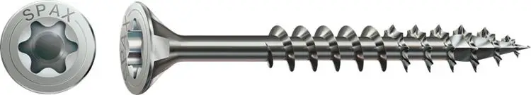 Spax - Spaanplaatschroeven - Torx 20 Platkop - 4 x 30mm - Deeldraad - RVS (200 stuks) Bestseller