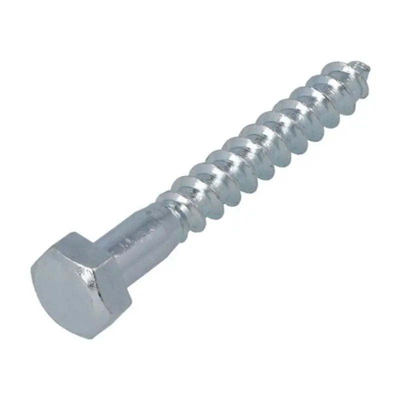 Ambachtelijk Houtdraadbouten - DIN571 Zeskant - M12 x 150mm - Verzinkt (50 stuks)